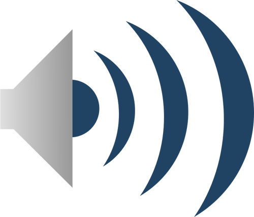 Émetteur sonore icône vector clipart